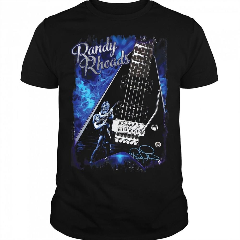 Randy Rhoads T-Shirt Heavy Cotton Black Unisex S-4XL VN2375