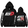 Anime Drift AE86 Initial D Graphic Hoodie Casual Goth Men's Fashion Hoody Sweatshirt R34 Skyline GTR JDM Oversized Harajuku Hoodies Male