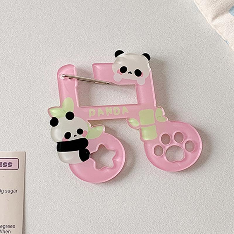 Акриловый мультяшный держатель для брелока в стиле инс, декор в форме дома, музыкальной ноты, яблока, для подвески на сумку, крючок для DIY, подвеска для ключей