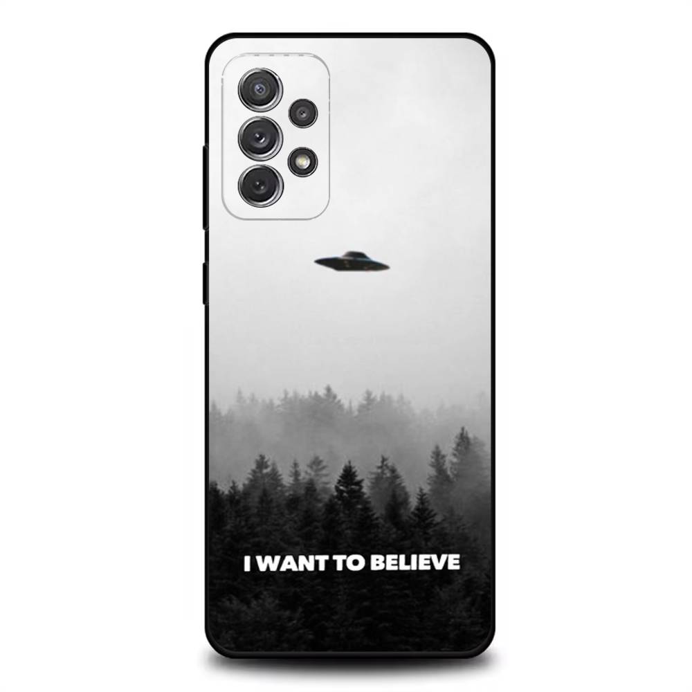 Чехол для телефона из фильма Секретные материалы X-X для Samsung S 25,24,23,22,30,21,10,9,Ultra,Plus,Lite,FE,4,5G Черный Мягкий Чехол