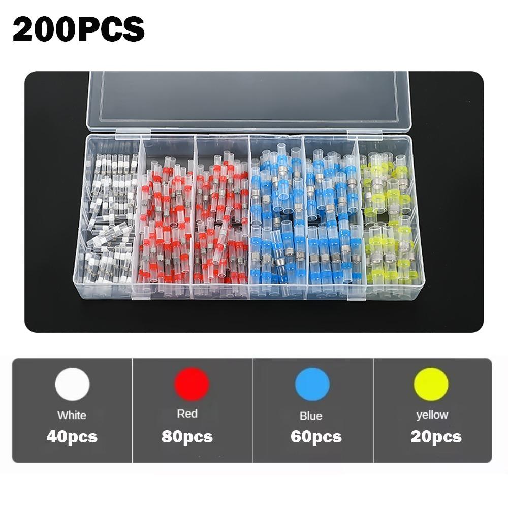 Коробчатая термоусадочная муфта Водонепроницаемая термоусадочная муфта Паяльное кольцо Соединитель проводов Клемма для проводки