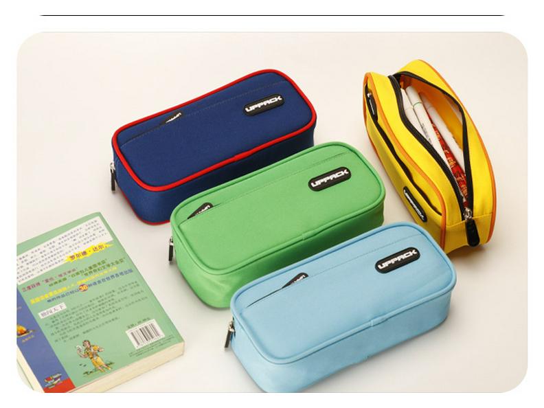 Минималистичный двухслойный пенал большой вместимости для учеников начальной школы - Дизайн, вдохновленный интернет-знаменитостями