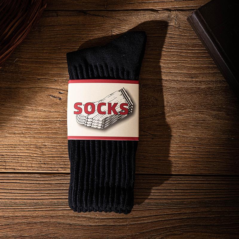 Носки-гольфы Ami Kaji Носки из толстой нити Носки средней длины Ретро Толстая вязка Американские чулки