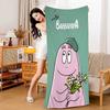 Cartoon B-Barbapapa Anime Beach Swimming Towel Soft Absorbent Washcloth Children's Gifts For Kids Travel Camping Gym