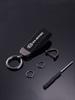 RRPM6 Car Key Chain Rings Suede Leather Men Women Keyholder For KIA sportage cerato Optima K2 K3 K4 K5 rio soul stonic Car Accessories