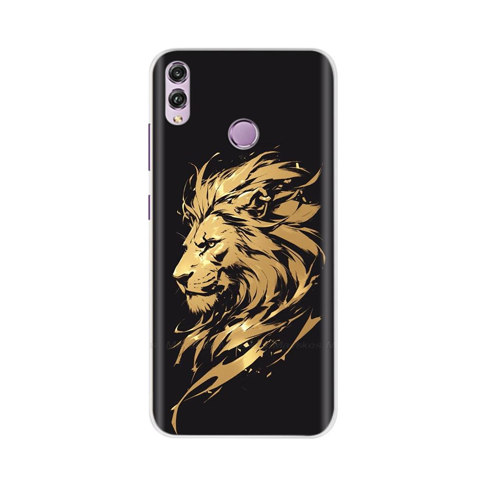 Чехол для Honor 8X Модный Прозрачный Цветной Мягкий Задняя Крышка Телефона Для Huawei Honor 8X Силиконовый Funda Бамперы Оболочки для Honor 8X