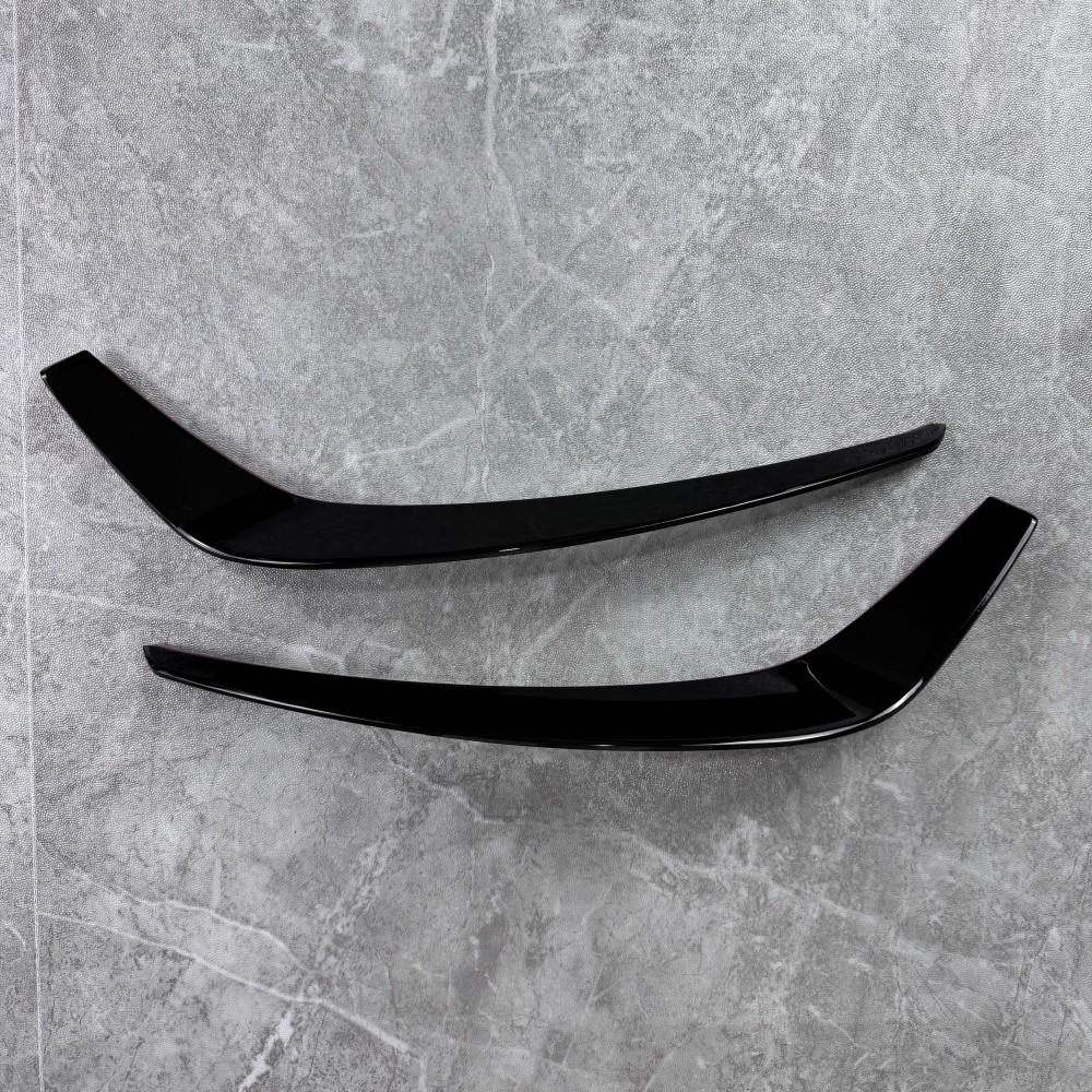 Front Bumper Spoiler Blade Canards For Mercedes Benz CLA W117 C117 Pre-facelift CLA200 45AMG 2013-2015 Splitter Trim Accessories