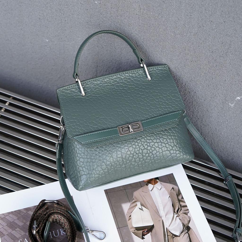 Женская сумка через плечо из коровьей кожи, простая модная сумка, сумка-ракушка для девочек, многосекционная сумка-пельмень