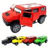 Легкосплавный внедорожник, инерционная модель игрушечного автомобиля (Двери можно открыть) Игрушечная машинка в подарок на Рождество (Случайный цвет)