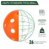 Мячи для пиклбола PATIKIL Outdoor Pickleball 26 лунок, упаковка 12 штук, оранжевые, для любительского спорта в помещении и на открытом воздухе