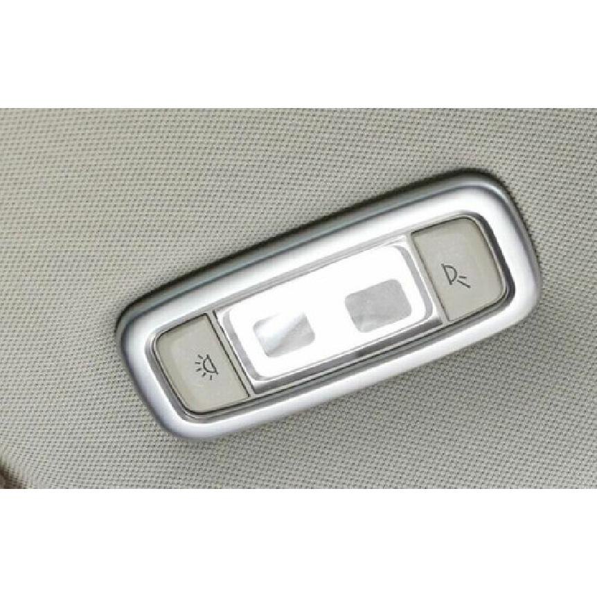 Car Rear Reading Light 18-22 For BMW 5 Series G30 Matte Silver Frame Cover Trim