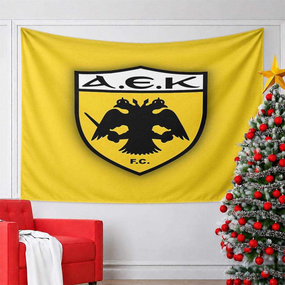 Black Two-Headed Eagle on Yellow Shield Pattern Wall Hanging Tapestry Decorative Tapestry Home Decor for Bedroom and Living Room