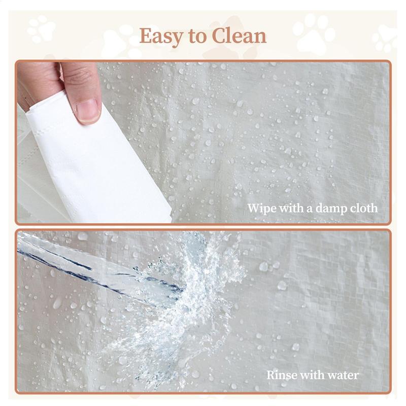 Foldable Dog Litter Box Waterproof High Wall Puppy Pad Holder Tray Pet Toilet Training Mat for Dogs Cats Balcony Travel Home