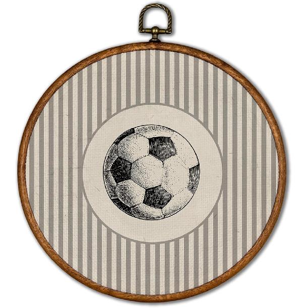 KSDUT Vintage Baseball Wall Art Decor - Retro Sports Trendy Wall Art Canvas Frame Hanging Prints, Nursery Sports Gallery Round Wall Art Decor for