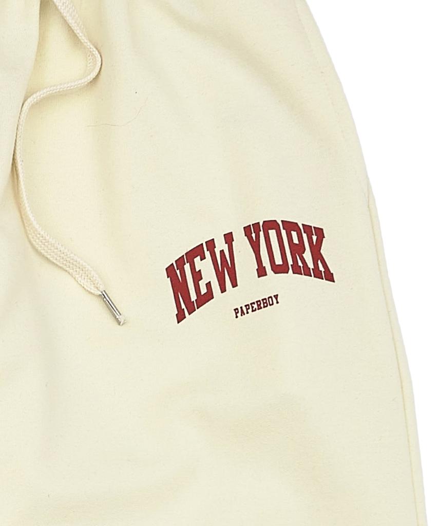 PAPERBOY Базовые широкие брюки-джоггеры New York - Кремовые (Тип А)