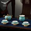 Yongfengyuan West Lake Blue 12-Piece Tea Set