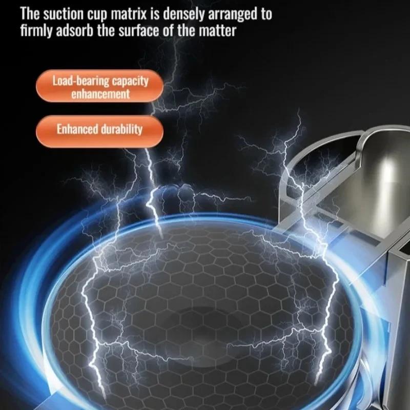 Настенный держатель для душевой лейки, держатель на присоске для душа, регулируемый на 360°, хромированный держатель для душевой штанги, настенный кронштейн для ванной комнаты