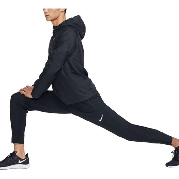 Nike Мужские черные брюки для бега, средняя посадка, CD8385-010