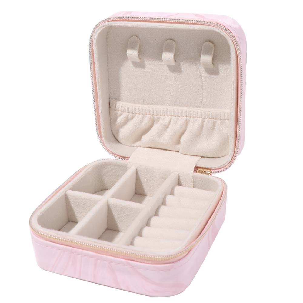 Portable Earrings Necklace Ring Jewelry Box Layered Jewelry Display Case Jewelry Storage Box Gift