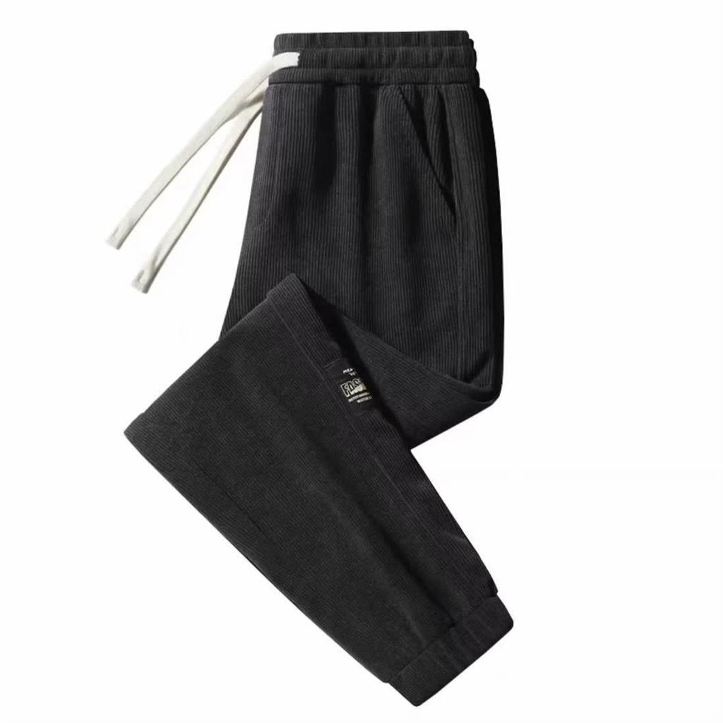 Men's Winter Chenille Corduroy Sports Pants - Velvet Lined & Loose Fit