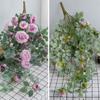 Artificial Hanging Flower Fake Hanging Rose Flower for Wall Home Room Garden