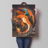 Lugia Ho-Oh Pokemon Unframed Canvas Painting Comic Themed Anime Wall Decor  Unique Collection Enhance Your Living Space