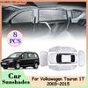 Солнцезащитные козырьки с полным покрытием для Volkswagen VW Touran 1T 2003~2015, коврик для заднего и лобового стекла, солнцезащитный козырек, накладка, аксессуары