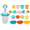 Toymiso Bath Play Sea Friend 17-piece Set, Mixed Colors, Korean Popular Toys
