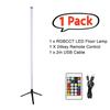 Smart RGB CCT Led Floor Lamp 103cm 360 Round Tube 5V USB Powered 24key Bluetooth APP Remote Control for Gaming PC TV Decoration