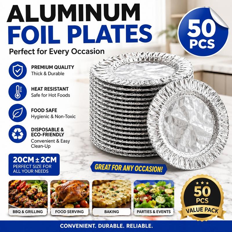 Aluminum Foil Food Covers Waterproof Heat Preservation Dustproof Odor Isolation For Kitchen Leftover Fresh Keeping