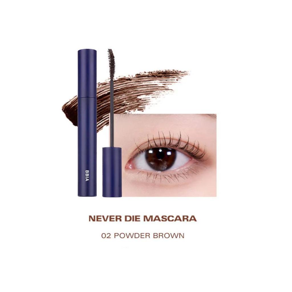 BBIA Never Die Mascara 7g, #Light-weight #Powerful curl fixing , MAke-up, Korean Cosmetic, Kbeauty, sample