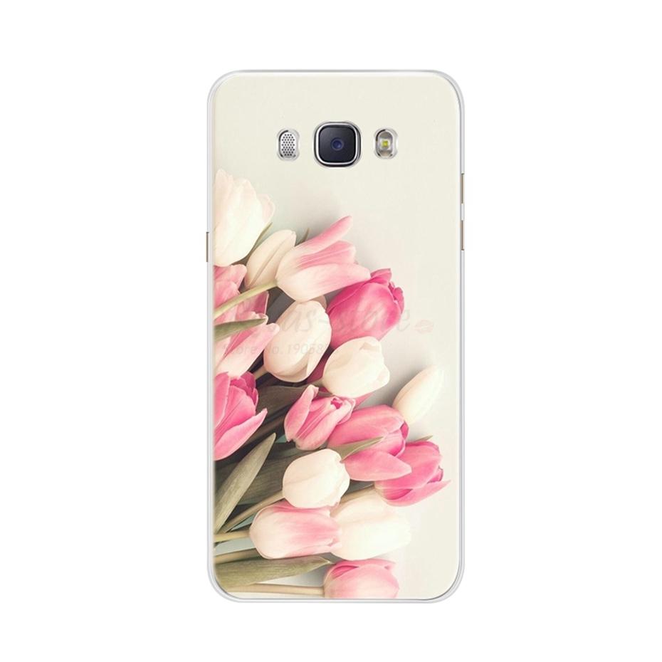 Для чехла Samsung Galaxy J5 2016 Чехол J510 J510F Обложка Цветы Расписная Задняя Защитная Крышка Телефона Для Coque Samsung J5 2016 Чехол
