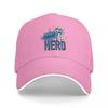 Galactic Hero Space Warrior Baseball Cap Black with Blue Graphic Design Adjustable Fit for Adults Unisex Fashion Hat
