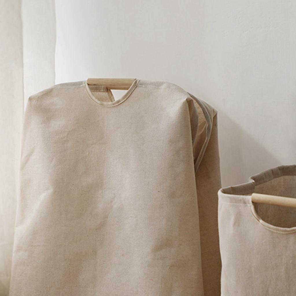 Laundry Basket Cotton Linen Foldable Laundry Hamper Waterproof Organizer Bucket Clothes Toys Large Capacity Home Storage Basket