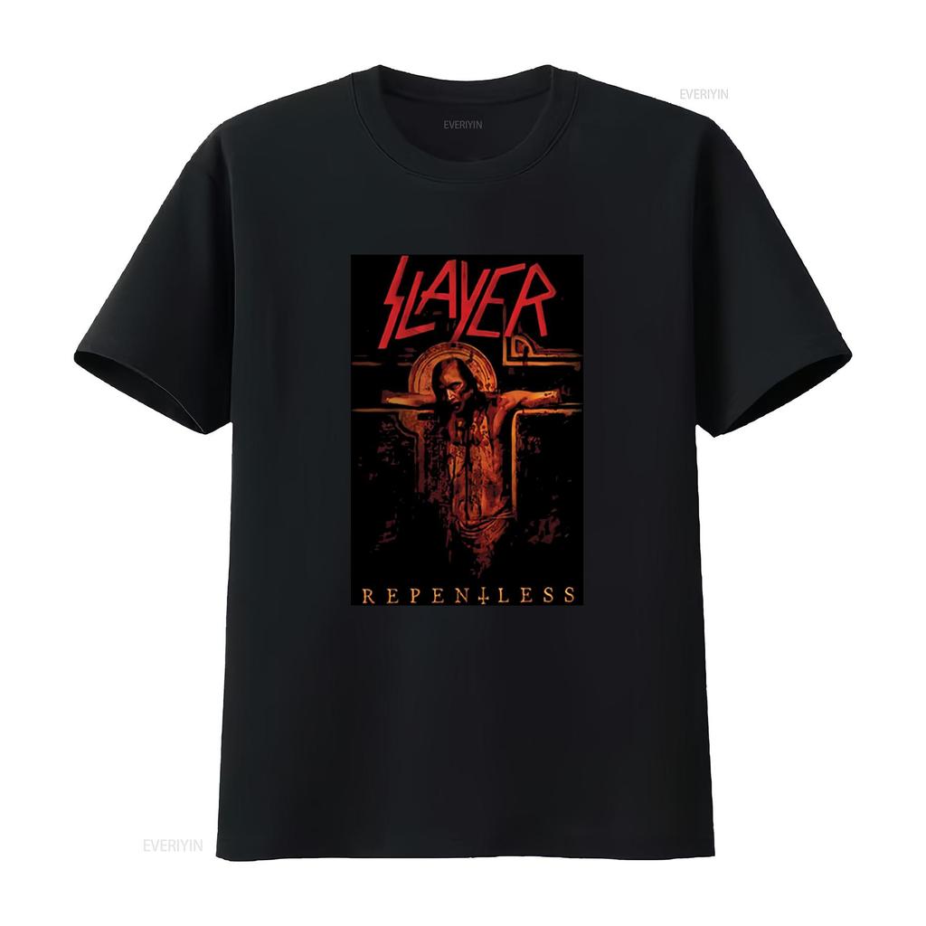 Футболка Slayer Repentless Crucifix S XXL Официальная Метал-группа Рок-музыка винтажная Стиранная Мягкая стритвир Универсальная Эластичная