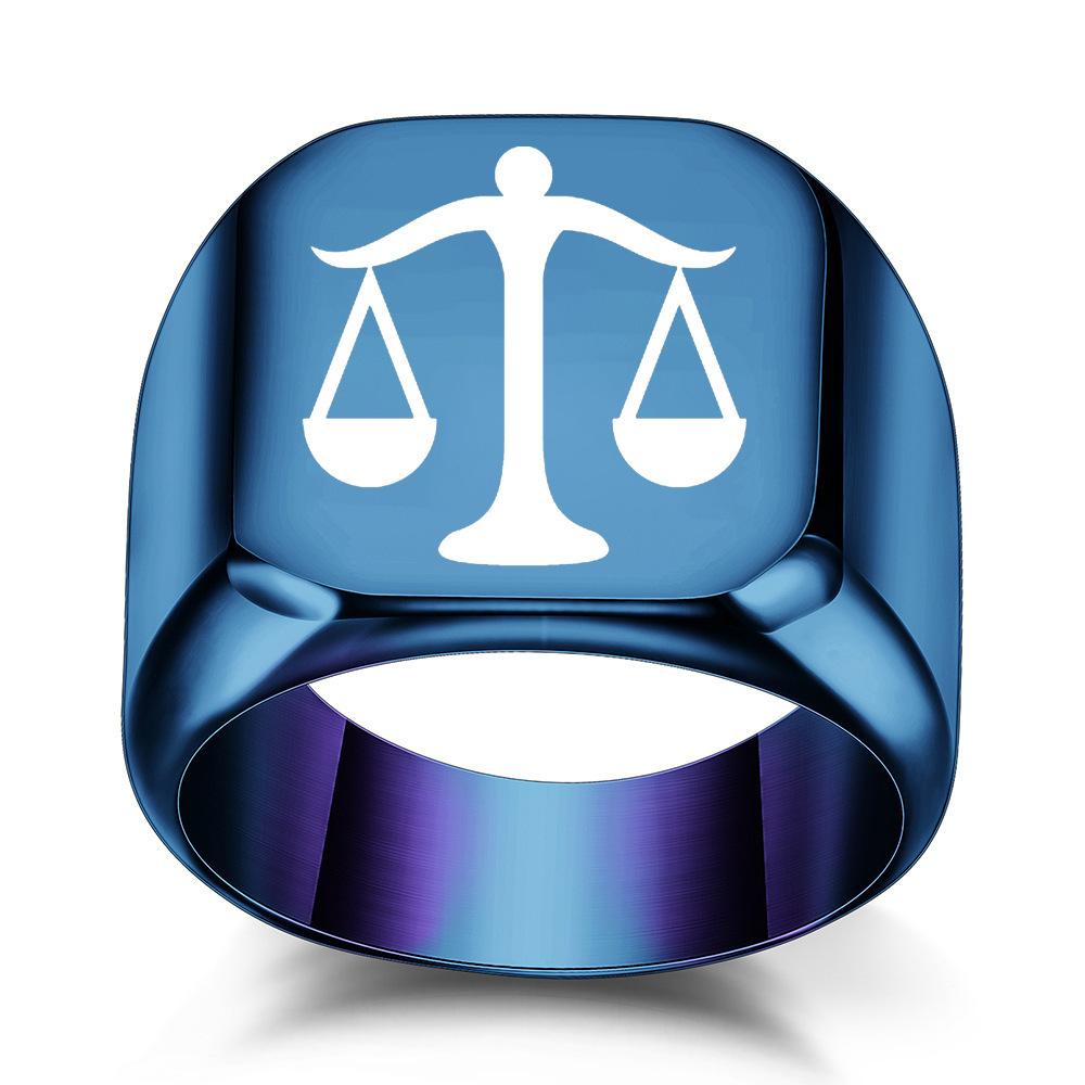 Желаем новые модели, европейский и американский Libra fair квадратный универсальный ретро кольцо кольцо тренд оптом