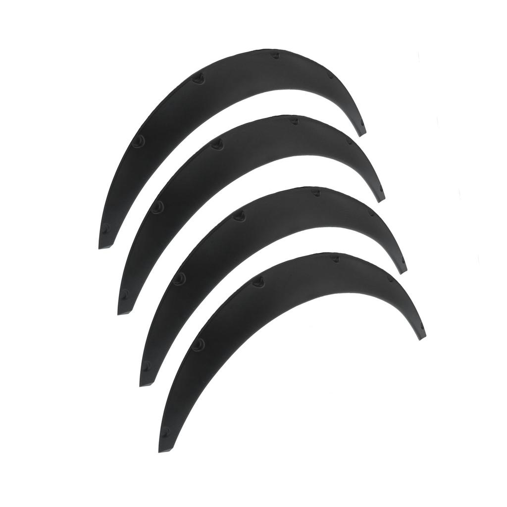 4pcs Wheel Eyebrow Protector Flexible PP Widened Decorative Wheel Arches Lips Universal for Car110mm   4.3in