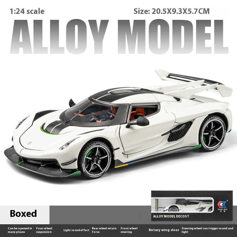 1:24 крутые модели спортивных автомобилей из сплава, двери типа «крыло чайки», имитация звука и света, восстановленные детали, изысканные настольные украшения