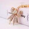 Women's Rhinestone Bow Keychain & Bag Charm - Cute Alloy with Diamond Pendant