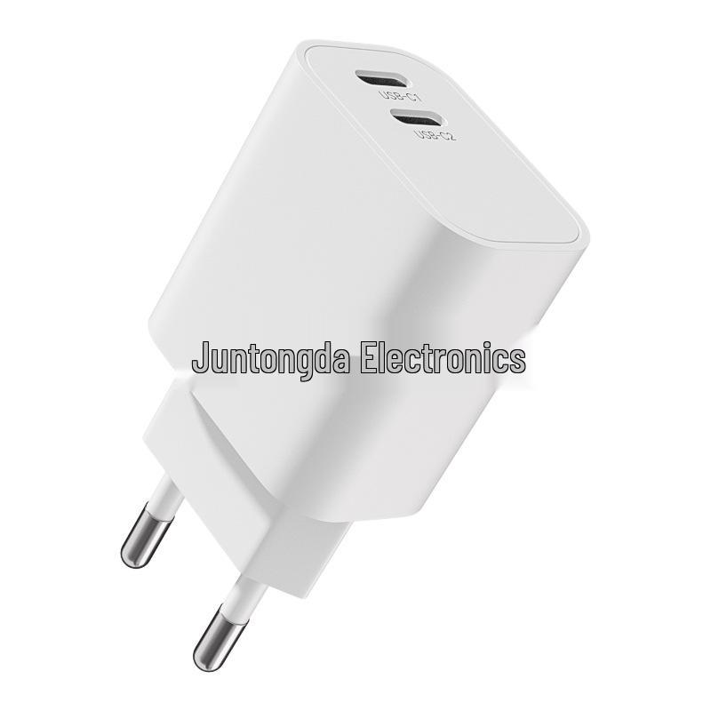 Быстрое зарядное устройство PD 20 Вт с двумя портами USB-C для устройств Apple и Samsung