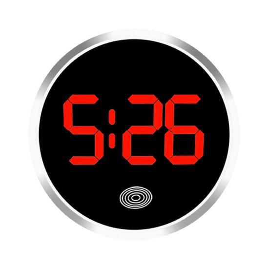 Автомобильные цифровые часы на приборной панели, автомобильные часы со светодиодным дисплеем времени, сенсорные часы для автомобиля, наклейка на часы для приборной панели автомобиля