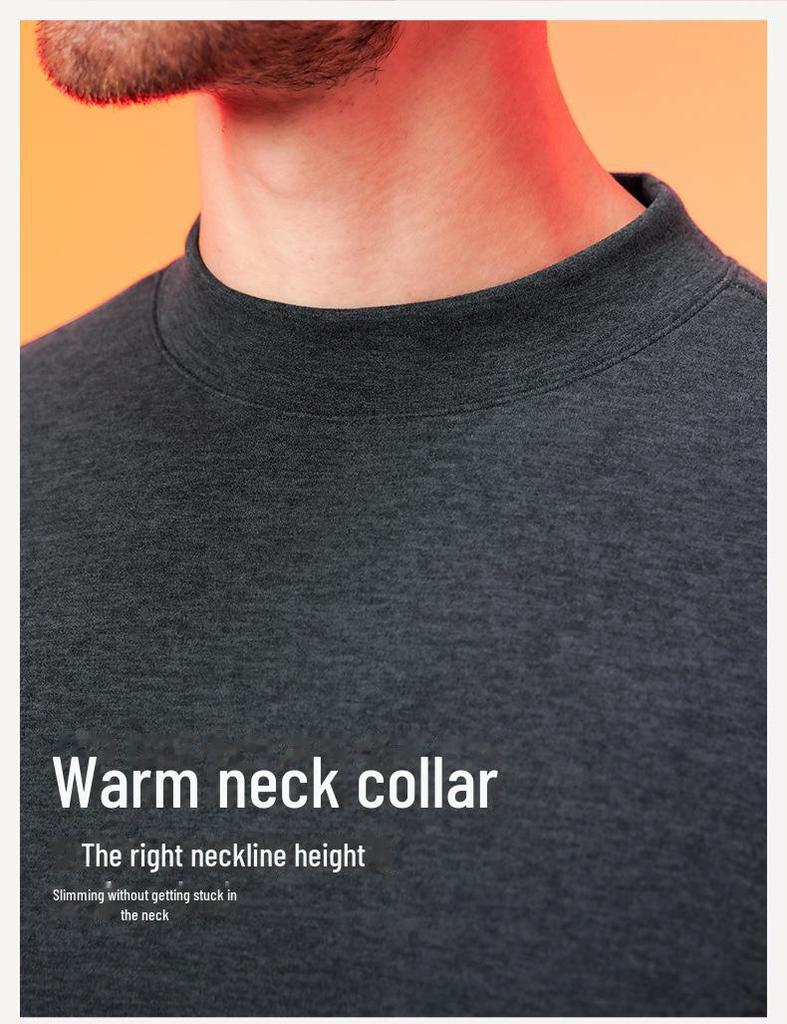 Men's Lyocell Tencel Cashmere Antibacterial Thermal Undershirt Sweater