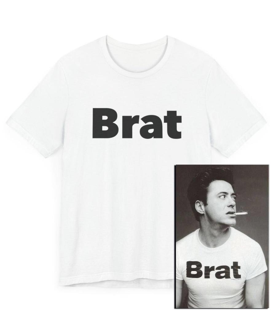 Футболка "Brat", Подарок для "Brat Pack", Голливуд, Футболка с ностальгией по фильмам 80-х, Подарок по поп-культуре 80-х, Подарок на фильм 80-х, Актер 80-х, Забавный подарок на фильм, Веселье