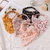 Plaid Broken Floral Triangle Headscarf Polka Dot Pastoral Style Retro Fresh Style Headscarf