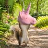 Unicorn Squirrel Feeder Head Feeder, Funny Animal Face Hanging Garden Picnic Table Big Mask Style Wildlife for Backyard Patio Decor Interactive