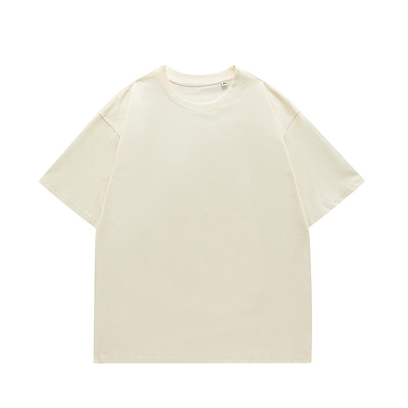 Heavy Cotton 310g 26 Summer Loose Sports Round Neck T-shirt for Men