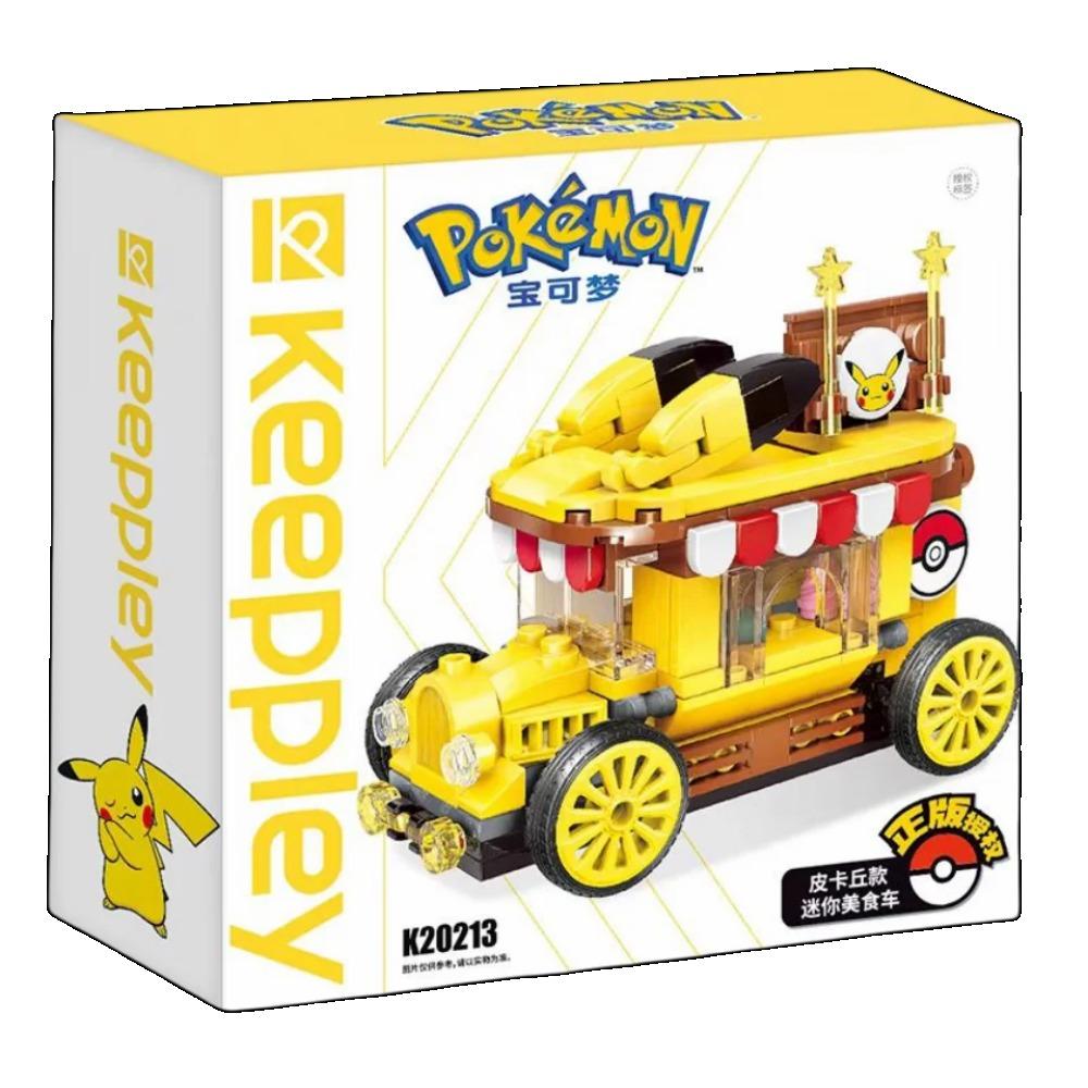 Аниме Покемон Пикачу Мини Мультяшный Эльф Шар Машина Фудтрак Строительные Блоки DIY Модель Собранный Блок Кирпич детские Головоломки Игрушки