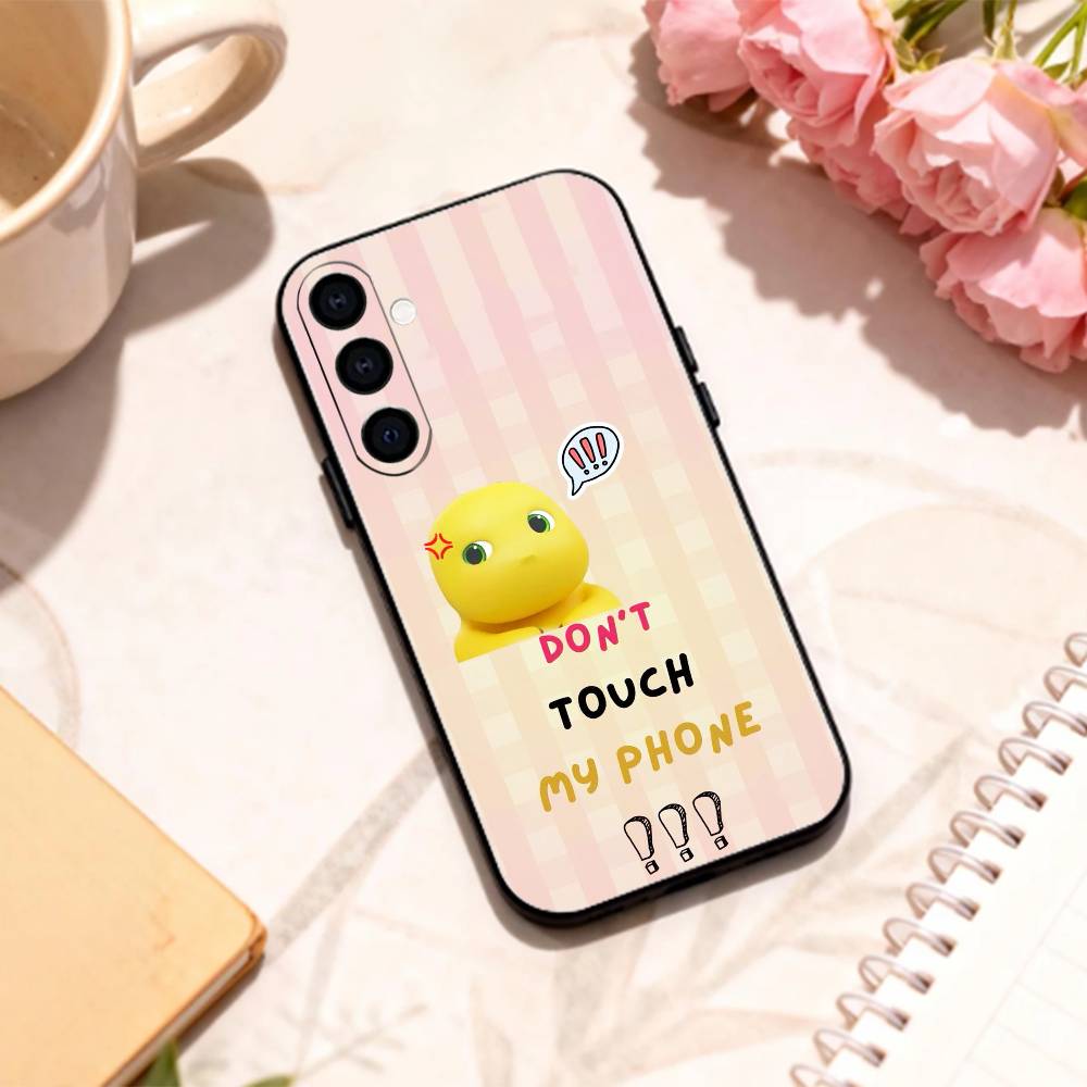 Lovely C-Cute Nailong phone Case For Samsung Galaxy A73,A72,A71,A70,A53,A52,A51,Others Soft Black Shell