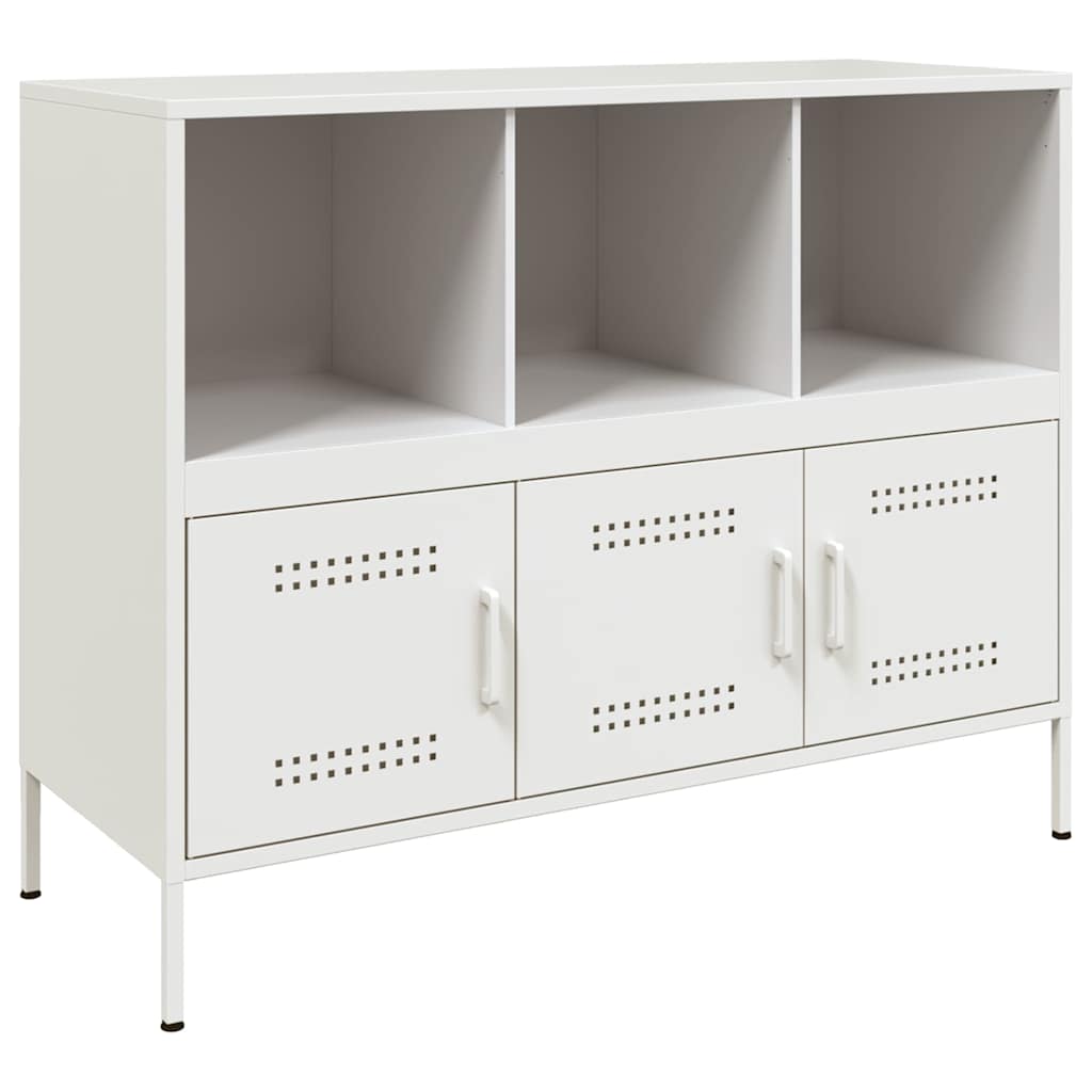 Sideboard White 100.5 x 39 x 79 cm Steel