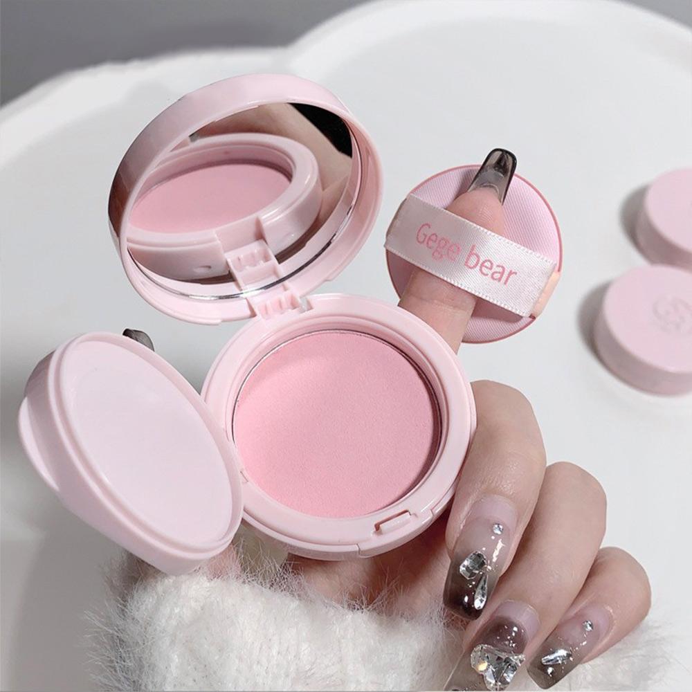 GEGE BEAR Air Cushion Blusher with Mini Puff, Soft Waxy Texture Blush Cream 6 Colors Natural Cheeks Blush